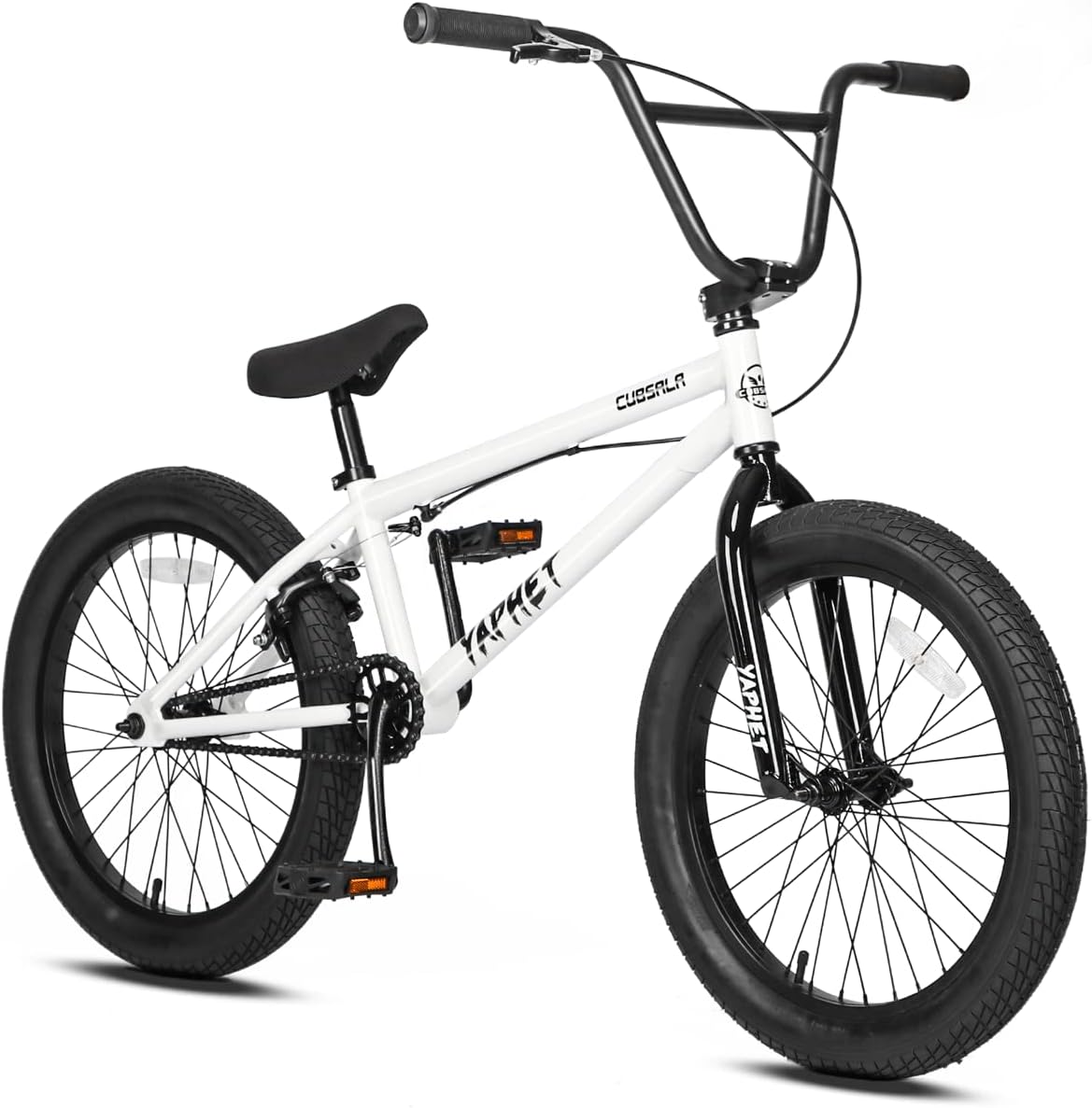 cubsala Freestyle BMX Bike, 20 Inch Yaphet Bicycle for Teen Beginner and Adult Riders, Bike with Hi-Ten Steel Frame, Multiple Colors
